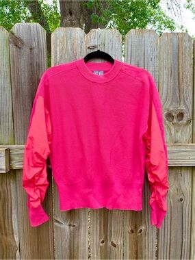 Sweaty Betty Ruched Sleeve Sweater
